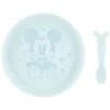 Health Safety|Bumkins - Disney Baby and Toddler Silicone Plate and Spoon Set, 6 Months Up, Mickey Mouse - cutbabycare.com | baby boutique & care hub