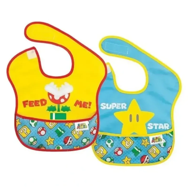 Shop All|Bumkins - 2Pk Nintendo Superbib Feed Me - cutbabycare.com | baby boutique & care hub