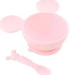 Shop All|Bumkins - Silicone Feeding Set with Suction for Baby and Toddler, Minnie Mouse Light Pink - cutbabycare.com | baby boutique & care hub