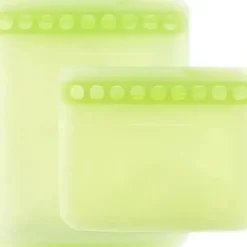 Shop All|Bumkins - Silicone Reusable Sandwich and Snack Bags, Green Sage - cutbabycare.com | baby boutique & care hub