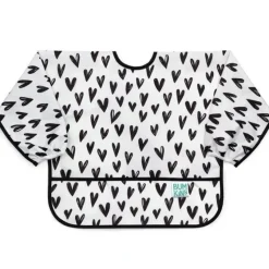 Shop All|Bumkins - Sleeved Bib, Hearts - cutbabycare.com | baby boutique & care hub