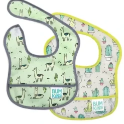 Shop All|Bumkins - Starter Bib 2 Pack, Llama/Cactus - cutbabycare.com | baby boutique & care hub