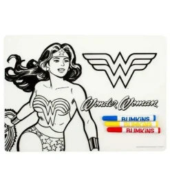 Shop All|Bumkins DC Comics Silicone Coloring Placemat - Wonder Woman - cutbabycare.com | baby boutique & care hub