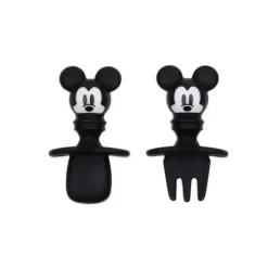 Shop All|Bumkins Disney Mickey Mouse Silicone Toddler Chewtensils in Black - cutbabycare.com | baby boutique & care hub