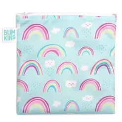Shop All|Bumkins Large Snack Bag - Rainbows - cutbabycare.com | baby boutique & care hub