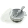 Shop All|Bumkins Silicone First Feeding Set - Silicone Gray - cutbabycare.com | baby boutique & care hub