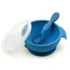 Shop All|Bumkins Silicone First Feeding Set - Silicone Dark Blue - cutbabycare.com | baby boutique & care hub