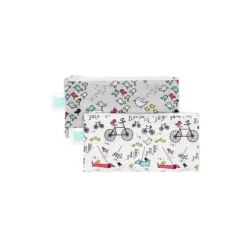 Shop All|Bumkins Small Reusable Snack Bag 2-Pack, Bird Park/Urban Bird - cutbabycare.com | baby boutique & care hub