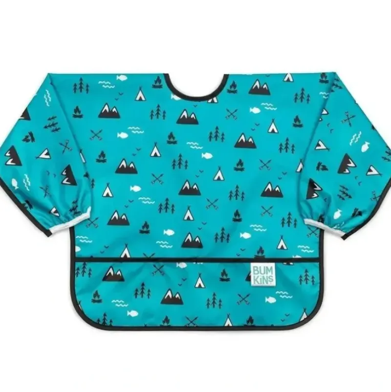 Shop All|Bumkins Waterproof Sleeved Bib - Outdoors - cutbabycare.com | baby boutique & care hub