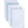 Shop All|Burt's Bees - 5 Pk Burp Cloth, Sky, One Size - cutbabycare.com | baby boutique & care hub