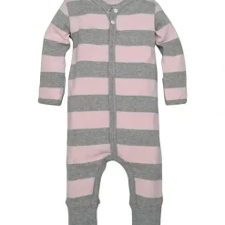 Shop All|Burts Bees - Baby Girl Rugby Stripe Coverall, Blossom - cutbabycare.com | baby boutique & care hub