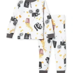 Shop All|Burts Bees - Baby Movie Night Tee & Pant Pj Set - cutbabycare.com | baby boutique & care hub