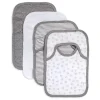 Shop All|Burts Bees - 4Pk Baby Bee Bib Essentials Set, Heather Grey - cutbabycare.com | baby boutique & care hub