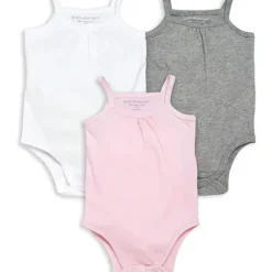 Shop All|Burts Bees - 3Pk Baby Girl Classic Camisole Bodysuit - cutbabycare.com | baby boutique & care hub