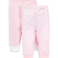 Shop All|Burts Bees - 2Pk Baby Knit Jogger Pants, Stripe Blossom - cutbabycare.com | baby boutique & care hub