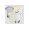 Shop All|Burt's Bees - 5Pk Baby Neutral Short Sleeve Bodysuits, Sunshine - cutbabycare.com | baby boutique & care hub