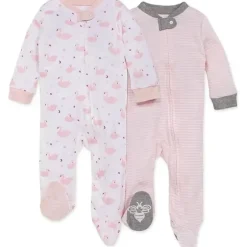 Shop All|Burts Bees - 2Pk Graceful Swans Sleep & Play, Dawn - cutbabycare.com | baby boutique & care hub