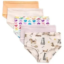 Shop All|Burts Bees - 5Pk Puppy Party & Rainbow Hearts Underwear, Puppy Party - cutbabycare.com | baby boutique & care hub