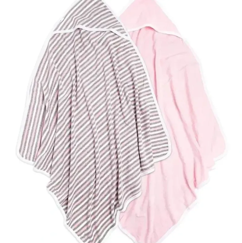 Shop All|Burt's Bees - Set Of 2 Hooded Towel 100% Organic Cotton, Blossom, One Size - cutbabycare.com | baby boutique & care hub