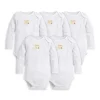 Shop All|Burt's Bees Baby Essentials Long Sleeve Bodysuit 5-Pack Preemie - cutbabycare.com | baby boutique & care hub