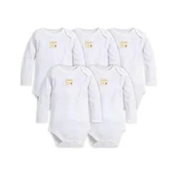 Shop All|Burt's Bees Baby Essentials Long Sleeve Bodysuit 5-Pack 6-9M - cutbabycare.com | baby boutique & care hub