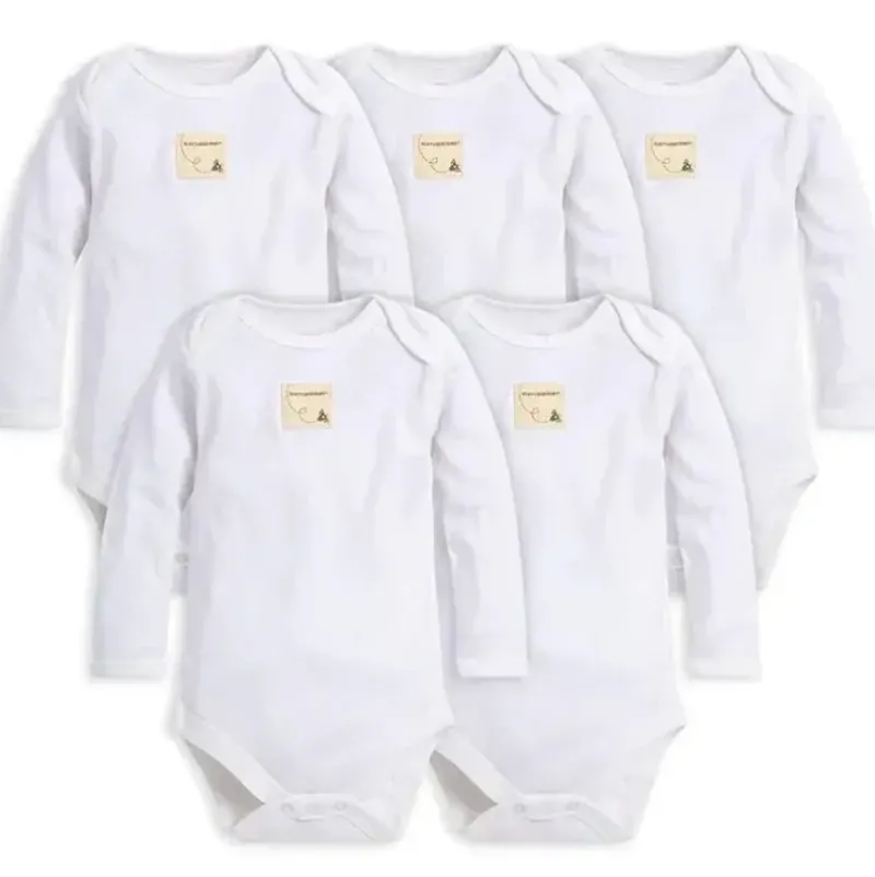 Shop All|Burt's Bees Baby Essentials Long Sleeve Bodysuit 5-Pack 3-6M - cutbabycare.com | baby boutique & care hub