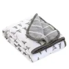 Shop All|Burt's Bees Pine Forest Reversible Jersey Swaddle Blanket Heather Grey Hanger - cutbabycare.com | baby boutique & care hub
