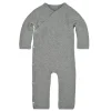 Shop All|Burt's Bees Quilted Kimono Coverall, Heather Grey - cutbabycare.com | baby boutique & care hub
