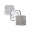 Shop All|Burt's Bees Set Of 3 A-Bee-C Washcloths Heather Grey One Size Hanger Grey - cutbabycare.com | baby boutique & care hub