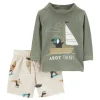 Shop All|Carters - Baby Boy 2Pk Sailboat Puffin Rashguard Set - cutbabycare.com | baby boutique & care hub