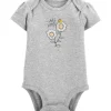Shop All|Carter's - Baby Girl Bee Kind Original Bodysuit, Gray - cutbabycare.com | baby boutique & care hub
