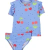 Shop All|Carters - Baby Girl Cherry 2Pk Rashguard Set, Blue - cutbabycare.com | baby boutique & care hub