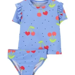 Shop All|Carters - Baby Girl Cherry 2Pk Rashguard Set, Blue - cutbabycare.com | baby boutique & care hub