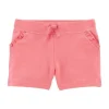 Shop All|Carters - Baby Girl Pink Pull-On French Terry Shorts - cutbabycare.com | baby boutique & care hub