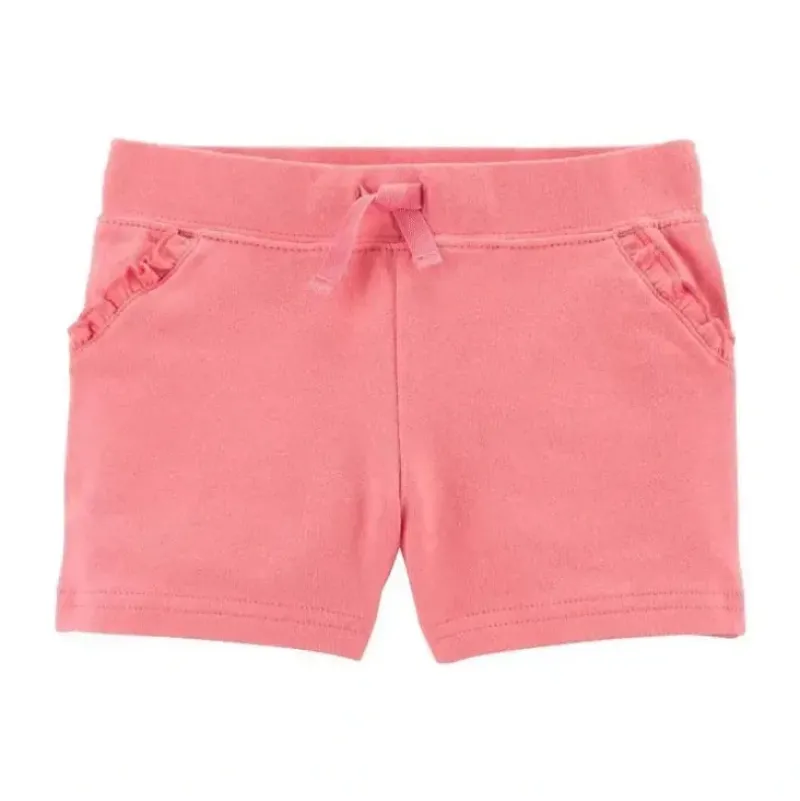 Shop All|Carters - Baby Girl Pink Pull-On French Terry Shorts - cutbabycare.com | baby boutique & care hub