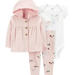 Shop All|Carters - Baby Girl 3Pk Little Cardigan Set, Pink - cutbabycare.com | baby boutique & care hub