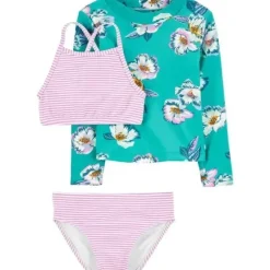 Shop All|Carters - Baby Girl 3Pk Swimwear Set, Turquoise/Purple - cutbabycare.com | baby boutique & care hub