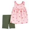 Shop All|Carters - Baby Girl 2Pk Watermelon Tank & Bike Short Set, Pink - cutbabycare.com | baby boutique & care hub