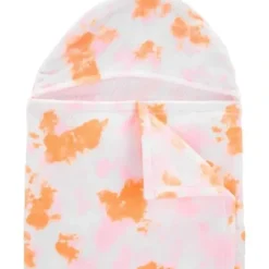 Bath Potty|Carters - Baby Girl Tie Dye Hooded Towel, Pink/Orange - cutbabycare.com | baby boutique & care hub