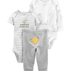 Shop All|Carter's - 3-Piece Little Character Set Greychick - Gray - cutbabycare.com | baby boutique & care hub