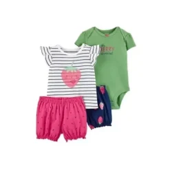 Shop All|Carters - 4Pk Baby Girl Short Sleeve & Set Strawberry - cutbabycare.com | baby boutique & care hub