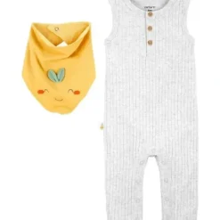 Shop All|Carter's- 2-Piece Baby Jumpsuit & Bandana Bib Set - cutbabycare.com | baby boutique & care hub