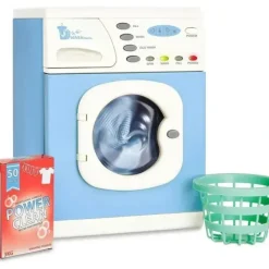 Shop All|Casdon - Blue Electronic Washer Machine Toy with Spinning Drum, Lights, and Sound Effects for Children Aged 3 plus - cutbabycare.com | baby boutique & care hub