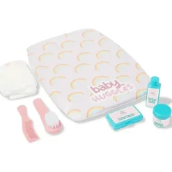 Shop All|Casdon - Ultimate Care Kit for Dolls with Rainbow Cushioned Changing Mat, Nappy, Brush, Comb, and Containers - Ages 3 plus - cutbabycare.com | baby boutique & care hub