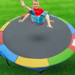 Shop All|Centra 14 FT Kids Trampoline Pad Replacement Mat Reinforced Outdoor Round Cover - cutbabycare.com | baby boutique & care hub