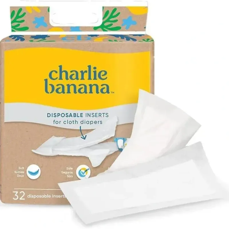 Shop All|Charlie Banana - 32 Disposable Cotton Inserts - cutbabycare.com | baby boutique & care hub
