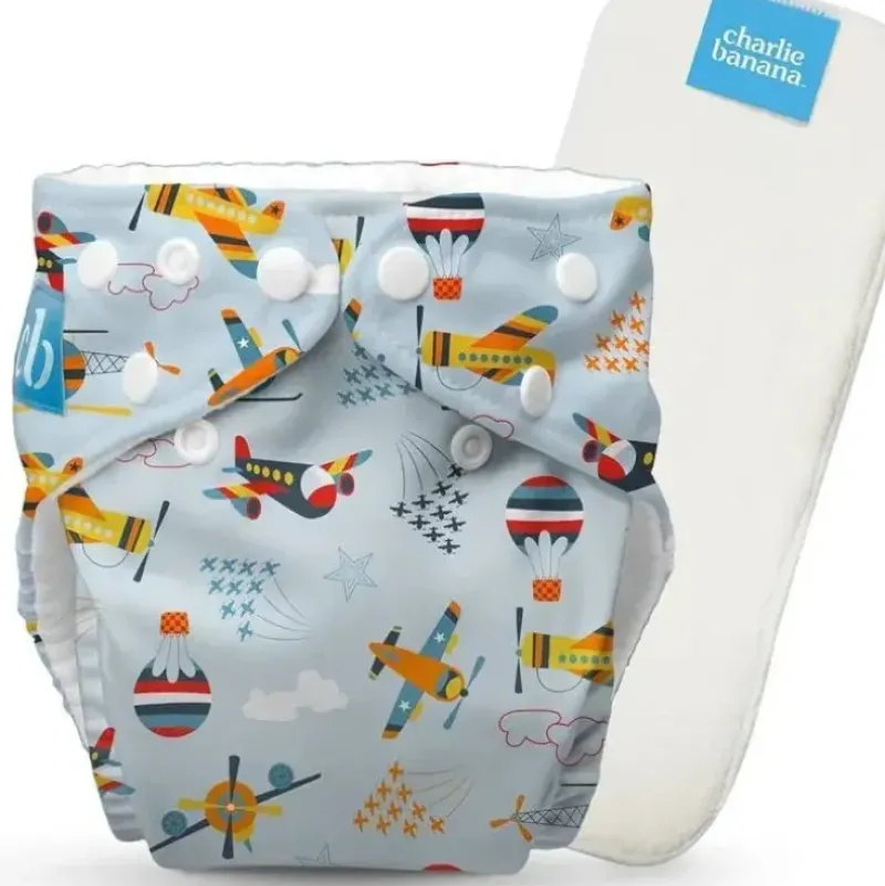 Shop All|Charlie Banana - Aviator Reusable Cloth Diaper One Size - cutbabycare.com | baby boutique & care hub