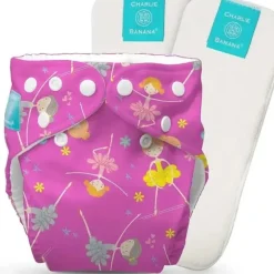 Shop All|Charlie Banana - Diva Ballerina One Size Reusable Cloth Diaper with Fleece - cutbabycare.com | baby boutique & care hub