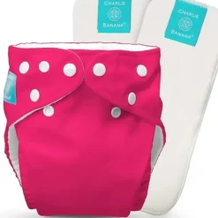 Shop All|Charlie Banana - Hot Pink Baby Fleece Reusable and Washable Cloth Diaper System - cutbabycare.com | baby boutique & care hub