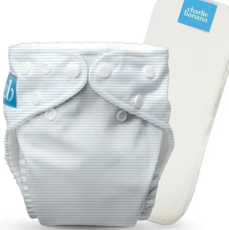 Shop All|Charlie Banana - Pencil Stripes Blue Reusable Cloth Diaper One Size - cutbabycare.com | baby boutique & care hub